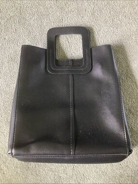 Black Square-Handle Tote Bag - Women